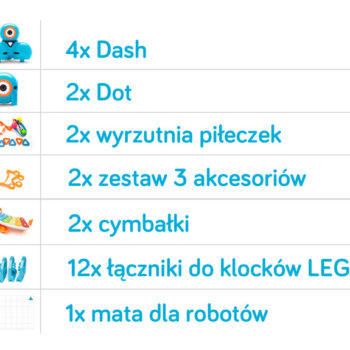 skład PAKIETU ROBOTÓW NA START