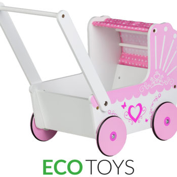 Drewniany wózek dla lalek TT003 Ecotoys