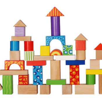 Druga budowla z 50 klocków drewnianych ECOTOYS 2001