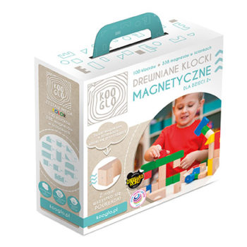 Zestaw drewnianych klocków Kooglo zestaw mega kolor K30100C